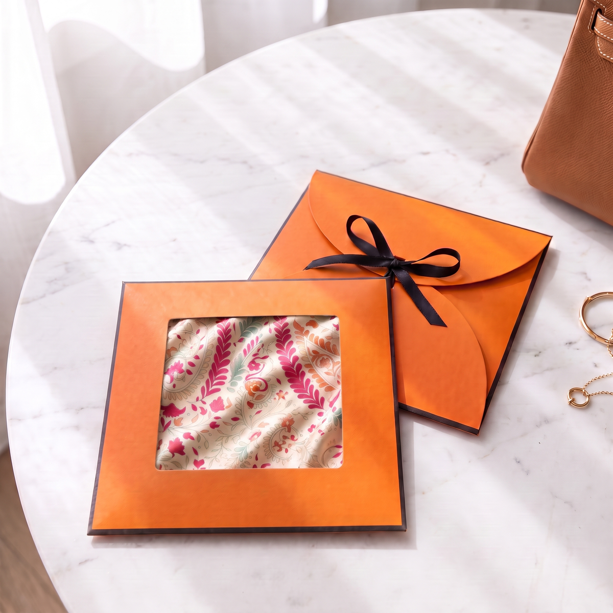 Gift packaging presented in its gift box