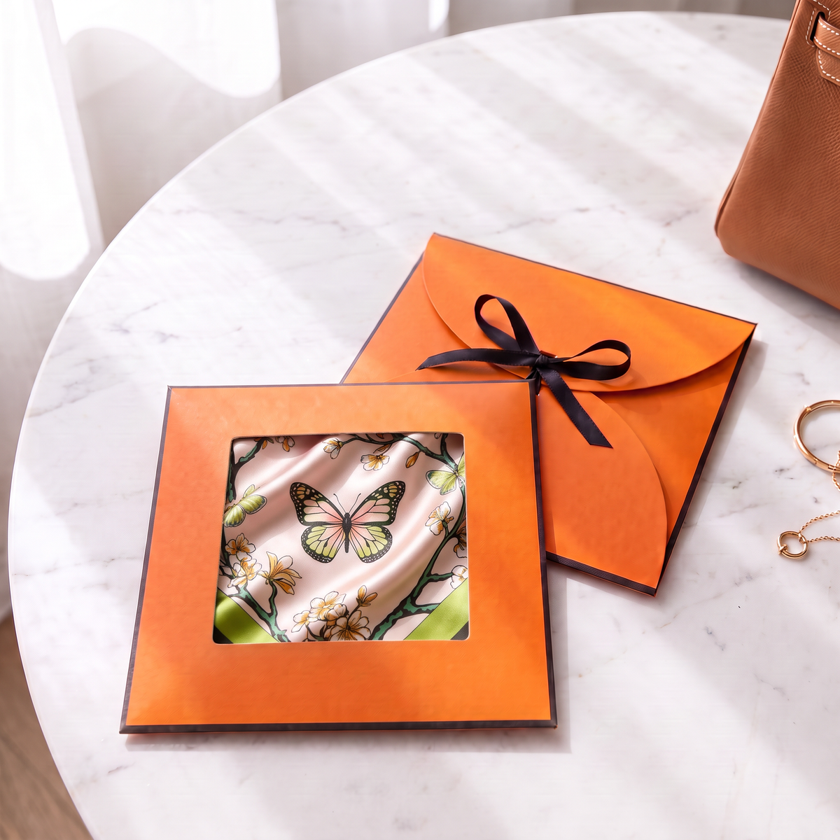 Gift packaging presented in its gift box