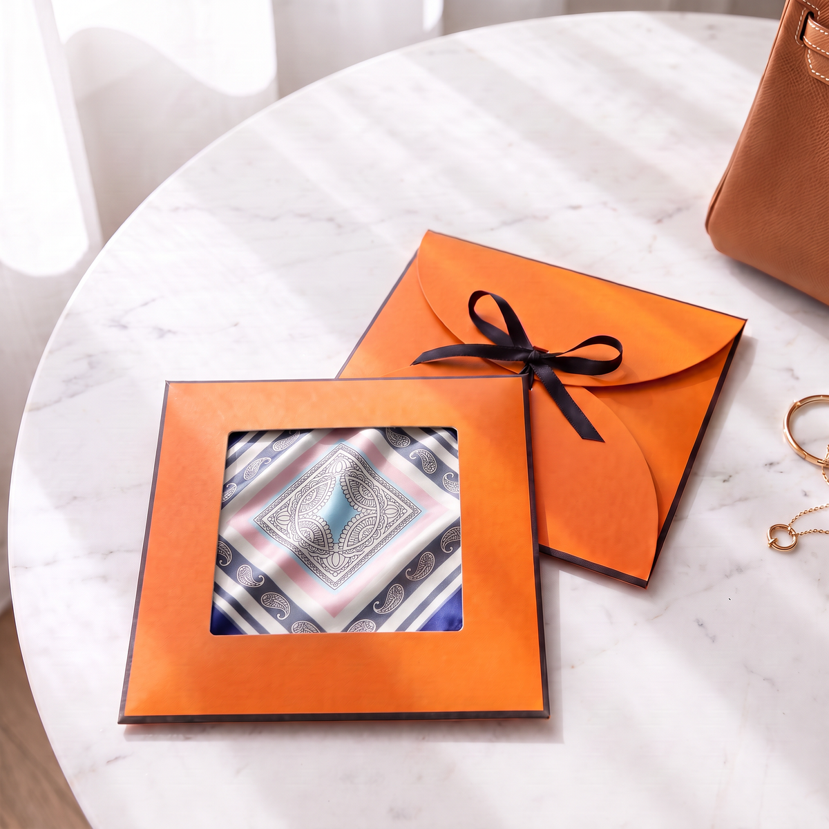 Gift packaging presented in its gift box