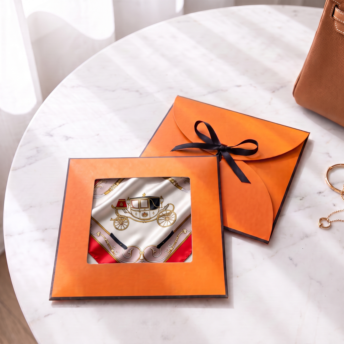 Gift packaging presented in its gift box