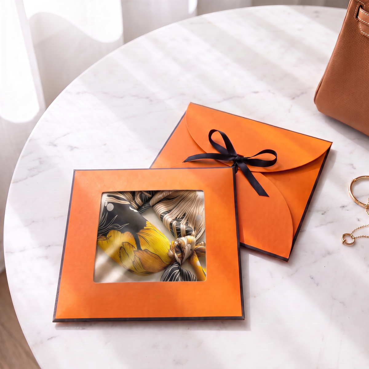 Gift packaging presented in its gift box