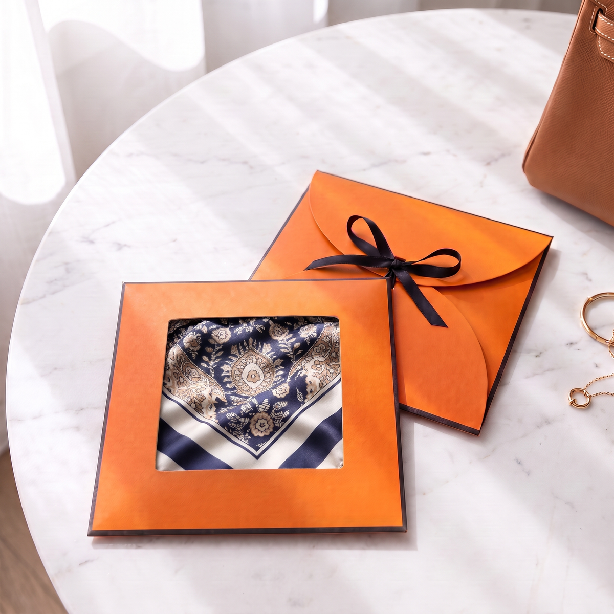 Gift packaging presented in its gift box