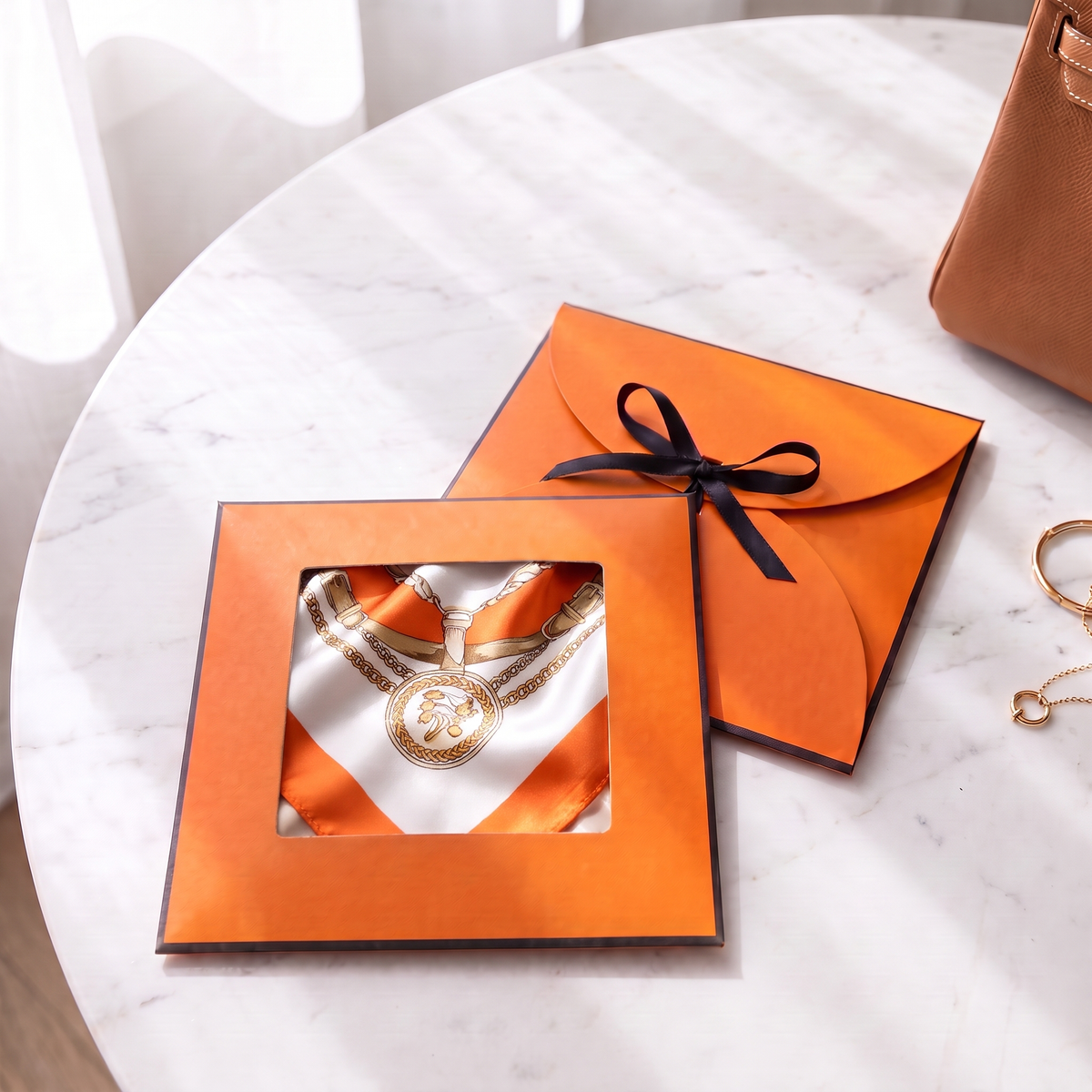 Gift packaging presented in its gift box