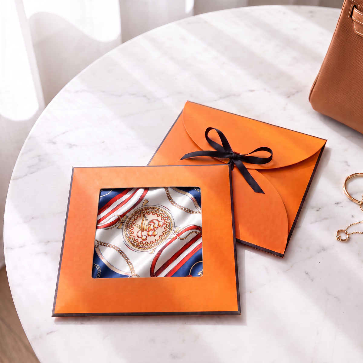 Gift packaging presented in its gift box