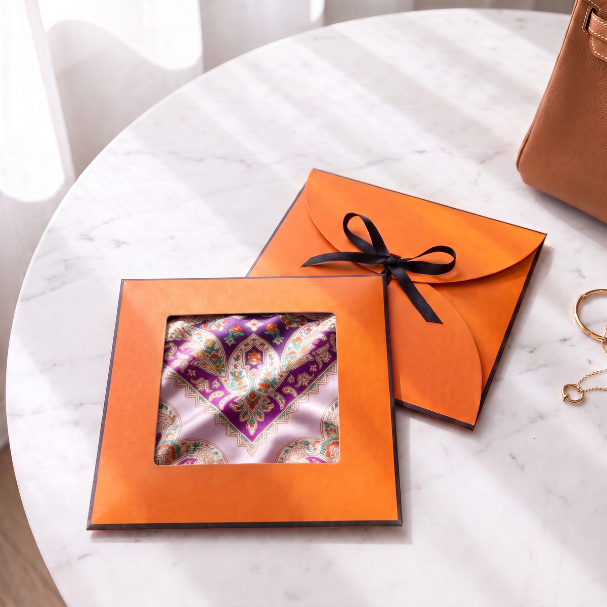 Gift packaging presented in its gift box