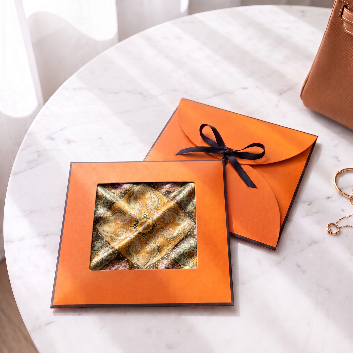 Gift packaging presented in its gift box