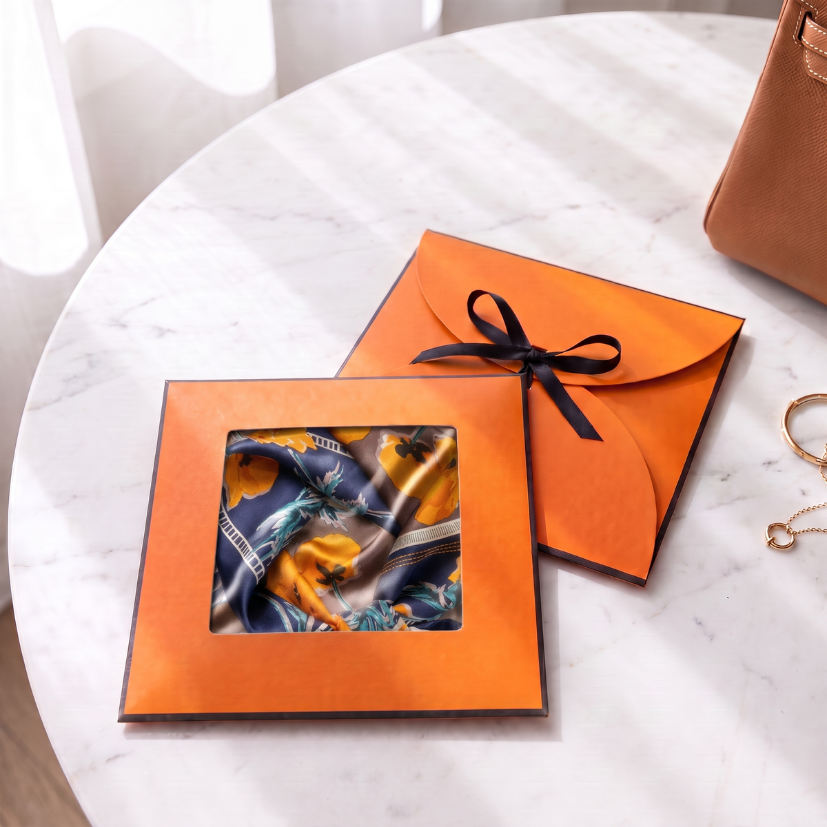 Gift packaging presented in its gift box