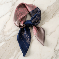 Bracksley multicolor paisley satin scarf for women, 27 inch square — view 1