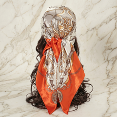 Bracksley multicolor klassisch satin scarf for women, 27 inch square — view 1