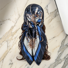 Bracksley multicolor klassisch satin scarf for women, 27 inch square — view 1