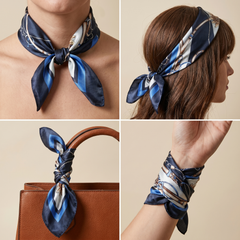 Bracksley multicolor klassisch satin scarf for women, 27 inch square — view 3