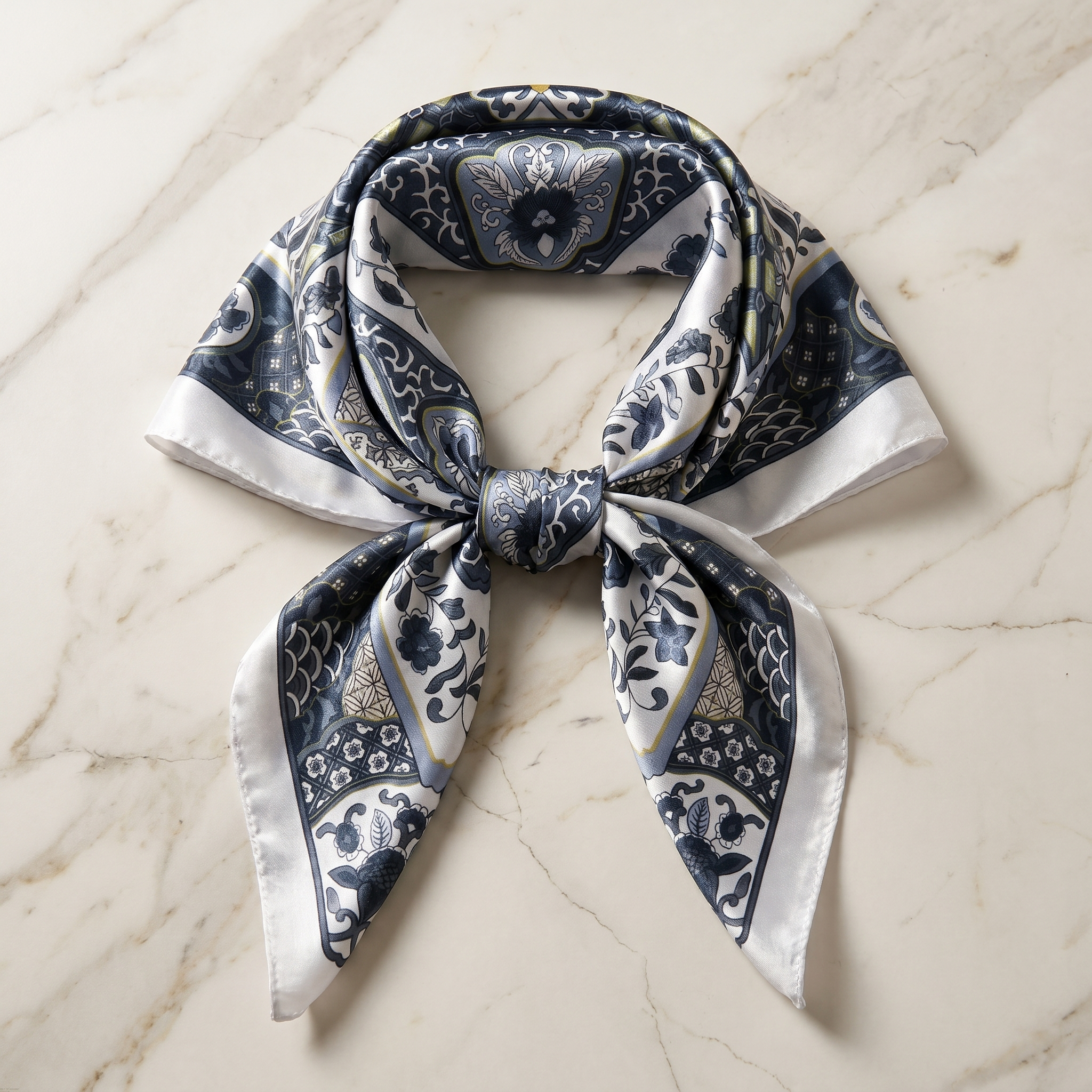 Bracksley multicolor klassisch satin scarf for women, 27 inch square — view 1
