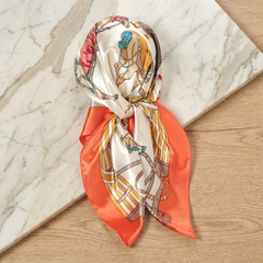 Bracksley multicolor klassisch satin scarf for women, 27 inch square — view 1