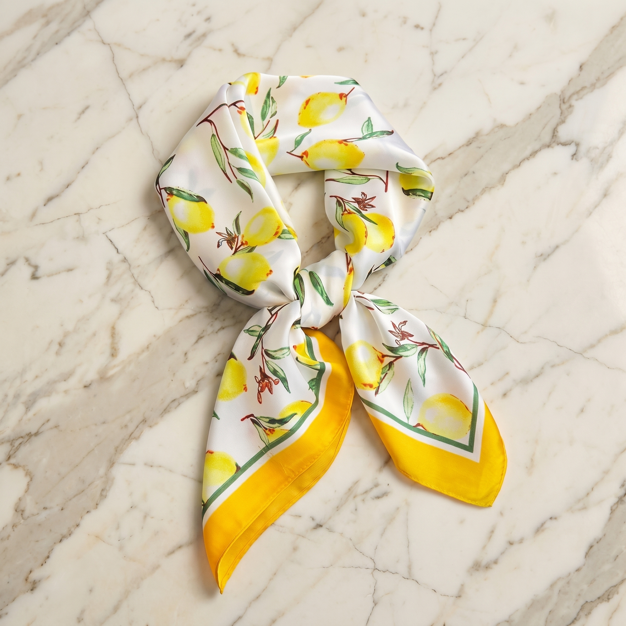 Bracksley multicolor floral satin scarf for women, 27 inch square — view 1