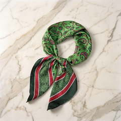 Bracksley multicolor paisley satin scarf for women, 27 inch square — view 1