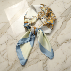 Bracksley multicolor floral satin scarf for women, 27 inch square — view 1