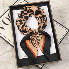 Bracksley multicolor animal satin scarf for women, 27 inch square — view 1