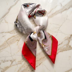 Bracksley multicolor klassisch satin scarf for women, 27 inch square — view 1