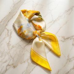 Bracksley multicolor floral satin scarf for women, 27 inch square — view 1