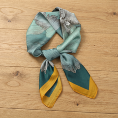 Bracksley multicolor floral satin scarf for women, 27 inch square — view 1