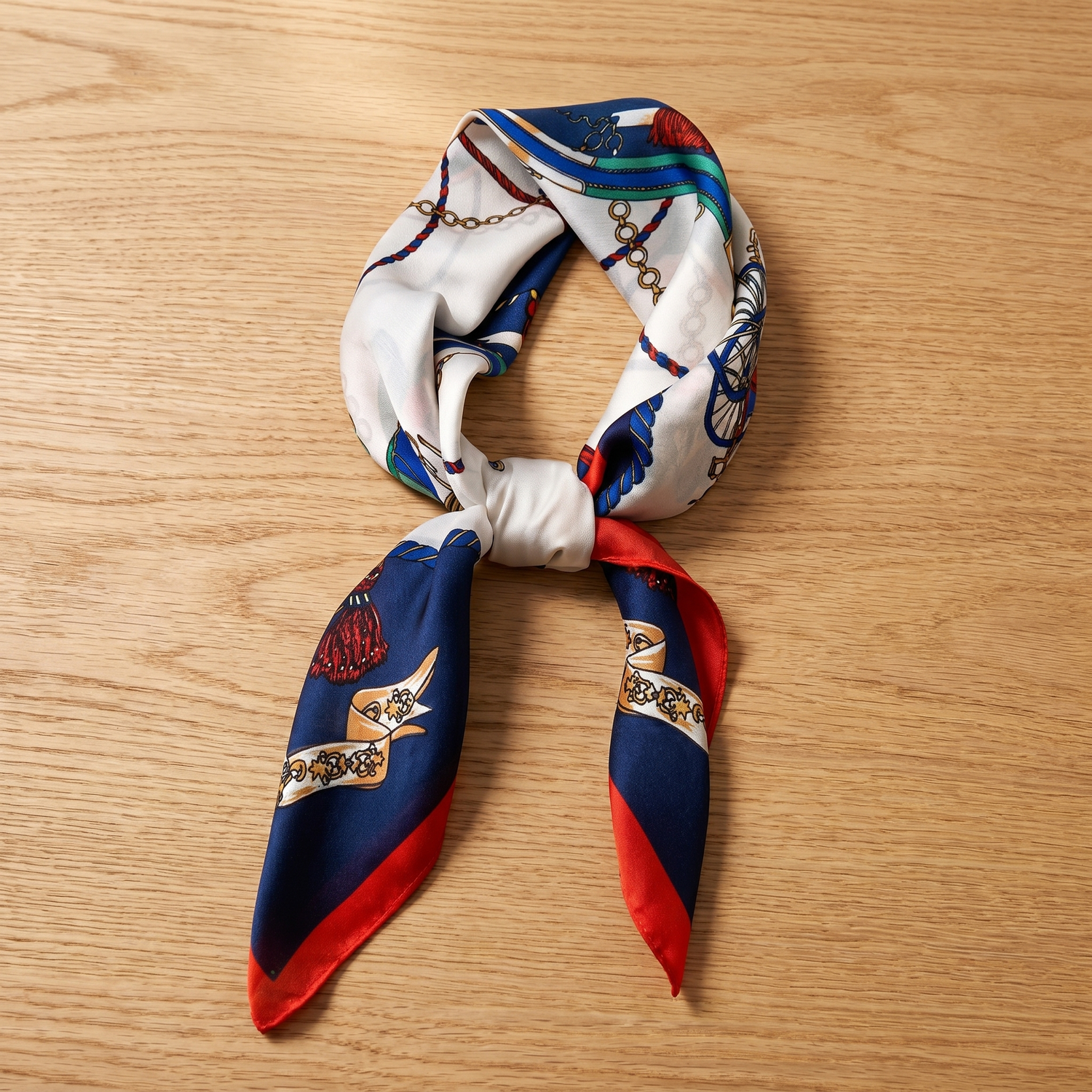 Bracksley multicolor klassisch satin scarf for women, 27 inch square — view 1