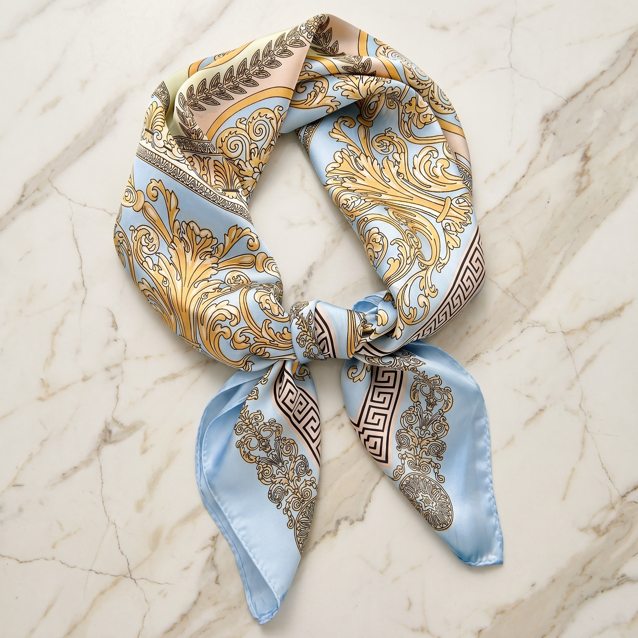 Bracksley multicolor klassisch satin scarf for women, 27 inch square — view 1