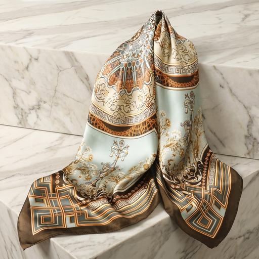 Bracksley multicolor klassisch satin scarf for women, 27 inch square — view 1