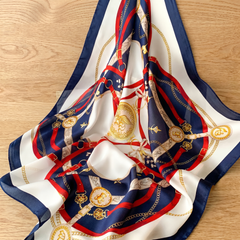 Bracksley multicolor klassisch satin scarf for women, 27 inch square — view 1