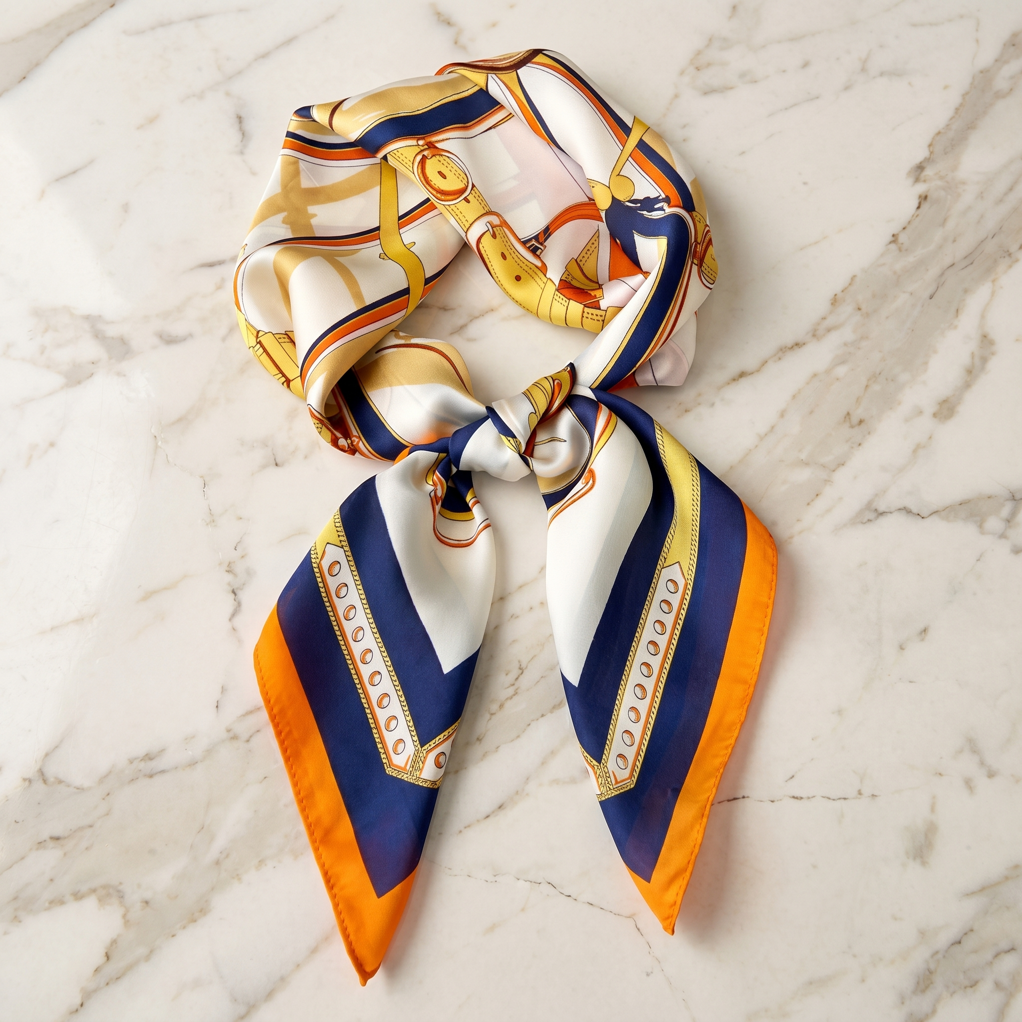 Bracksley multicolor klassisch satin scarf for women, 27 inch square — view 1