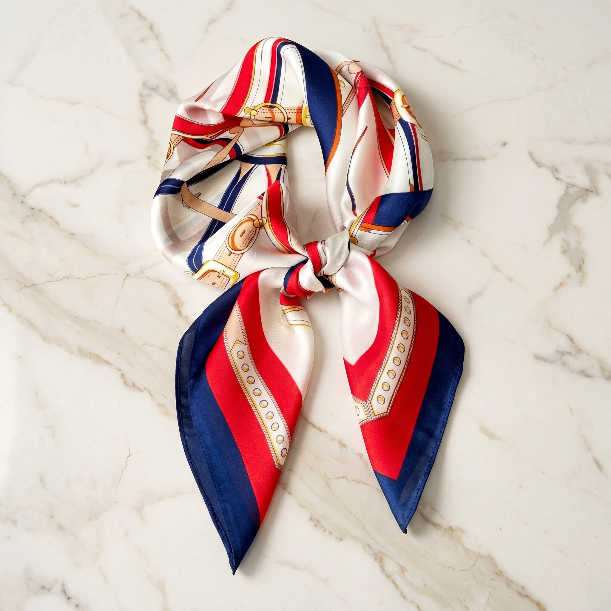 Bracksley multicolor klassisch satin scarf for women, 27 inch square — view 1