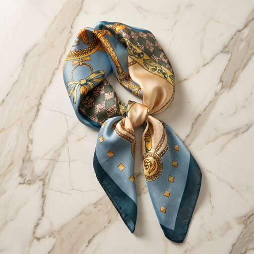 Bracksley multicolor klassisch satin scarf for women, 27 inch square — view 1