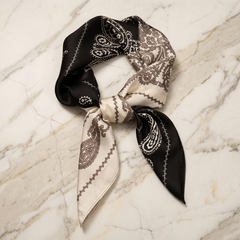 Bracksley multicolor paisley satin scarf for women, 27 inch square — view 1