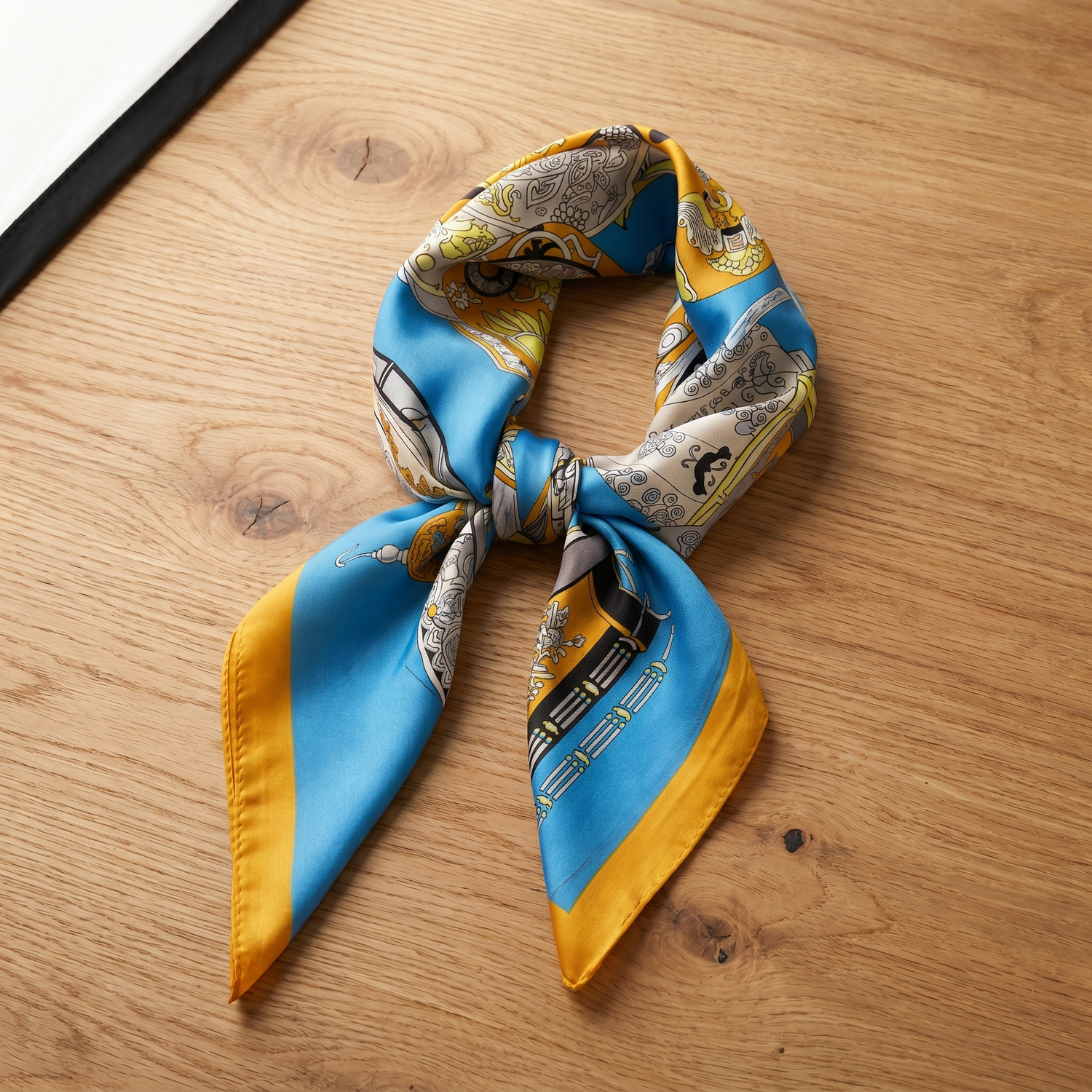 Bracksley multicolor klassisch satin scarf for women, 27 inch square — view 1