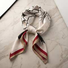 Bracksley multicolor floral satin scarf for women, 27 inch square — view 1