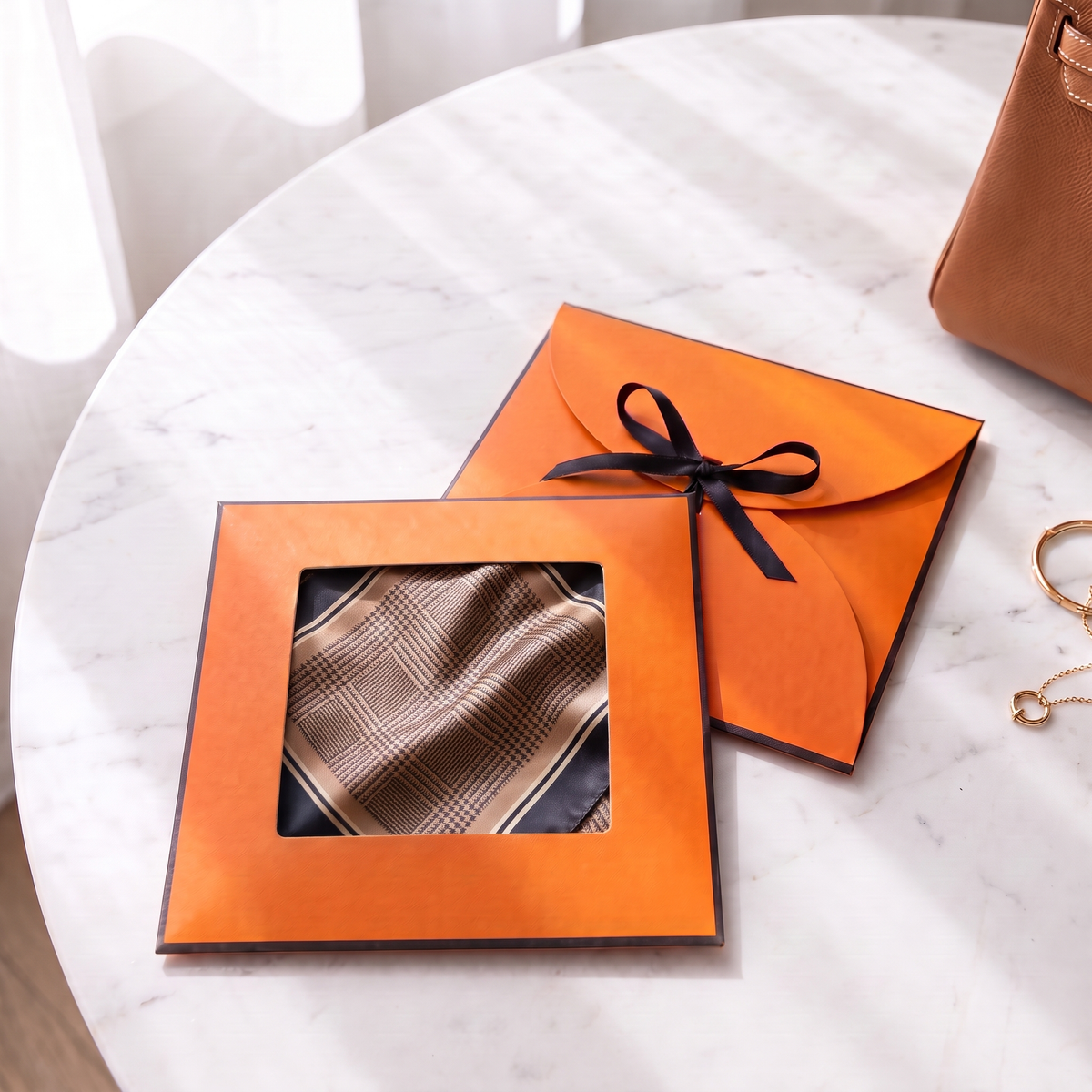 Gift packaging presented in its gift box