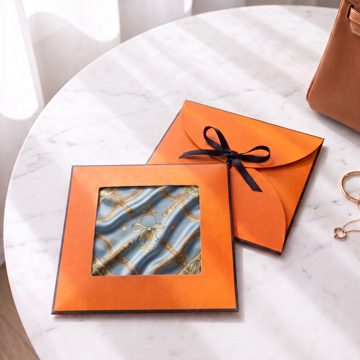 Gift packaging presented in its gift box