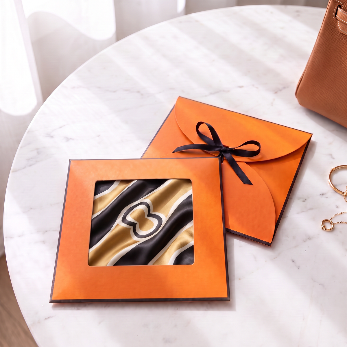 Gift packaging presented in its gift box