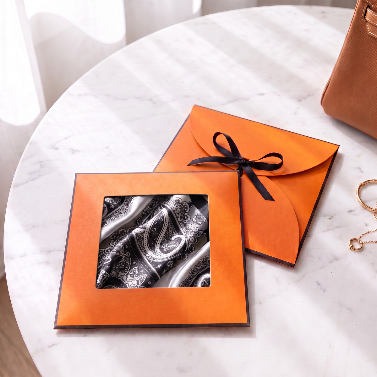 Gift packaging presented in its gift box