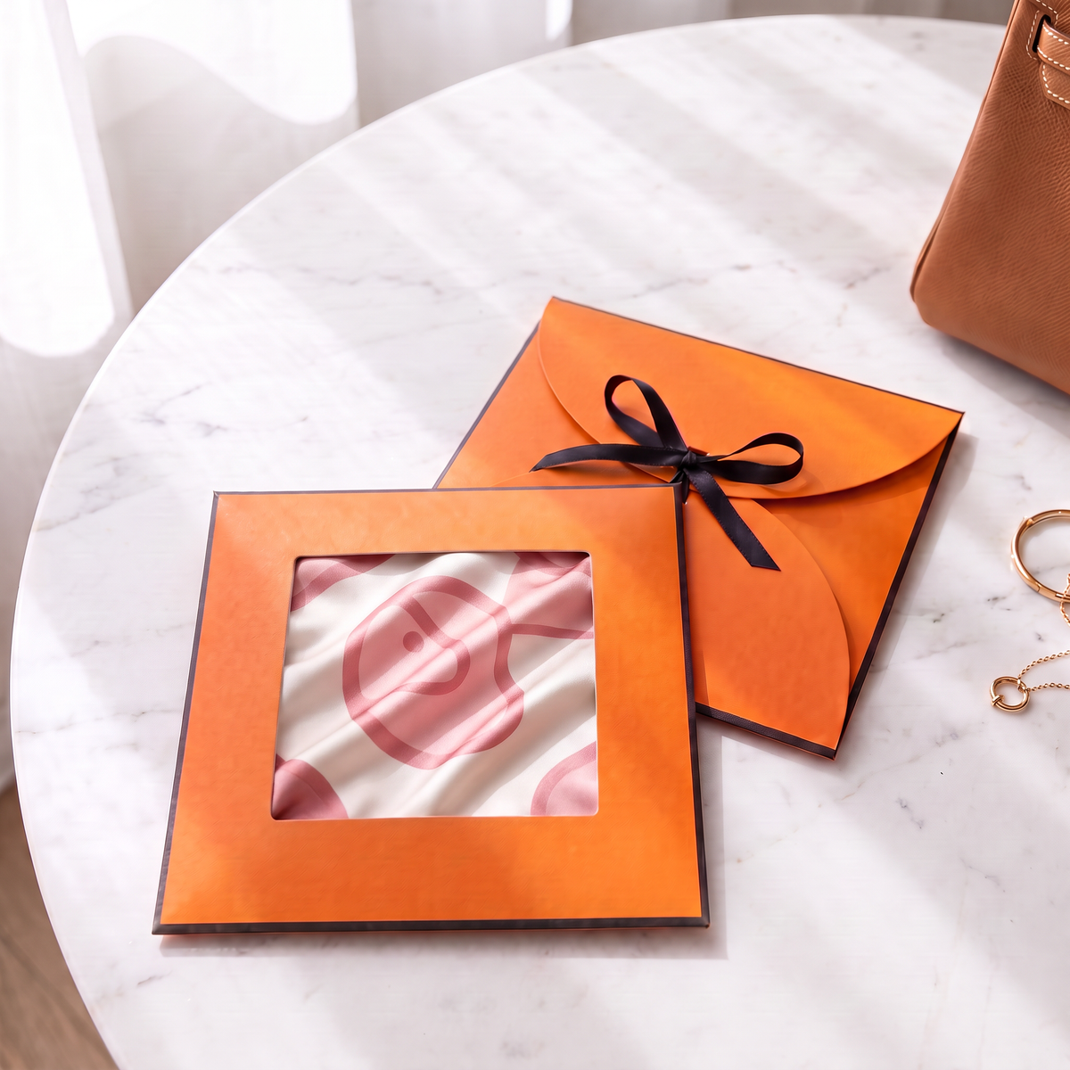 Gift packaging presented in its gift box