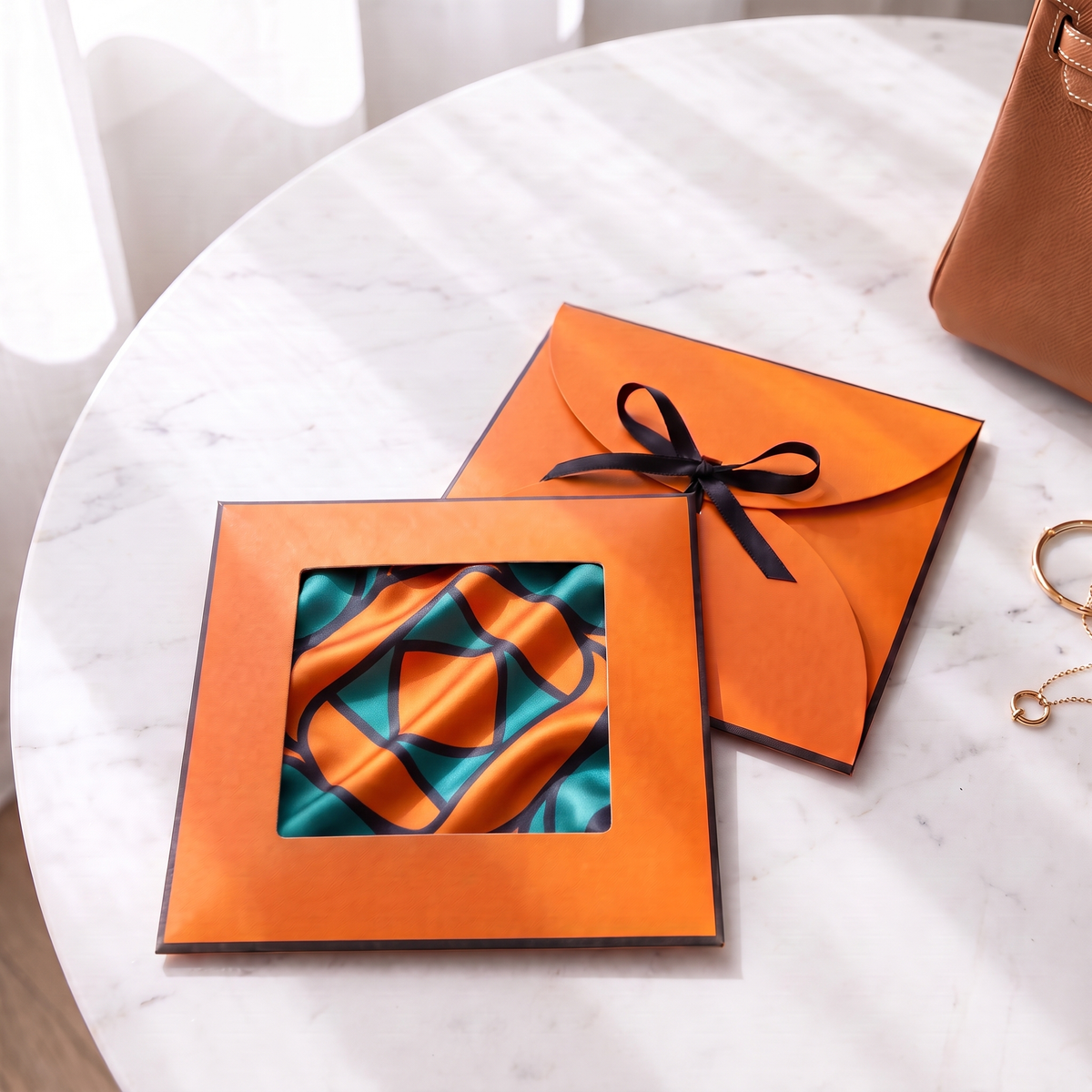 Gift packaging presented in its gift box