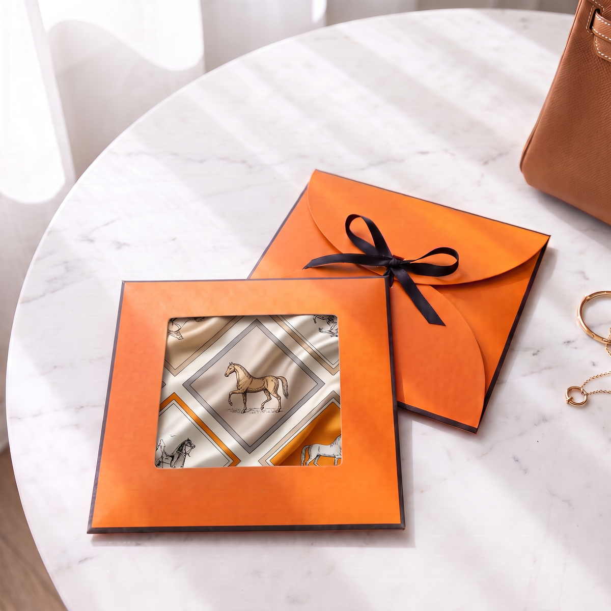 Gift packaging presented in its gift box