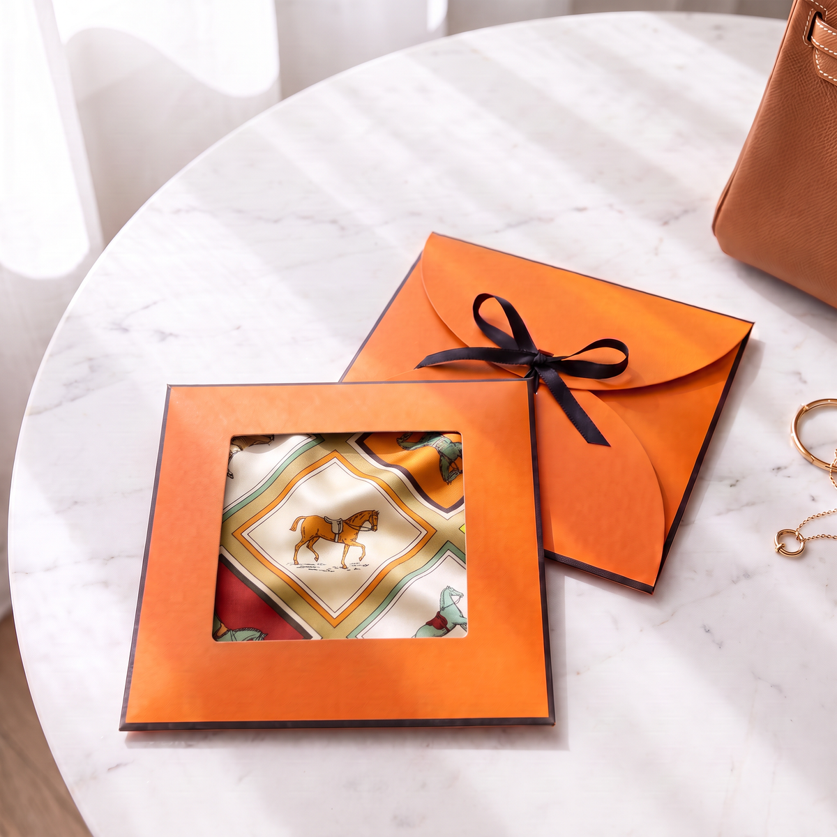 Gift packaging presented in its gift box
