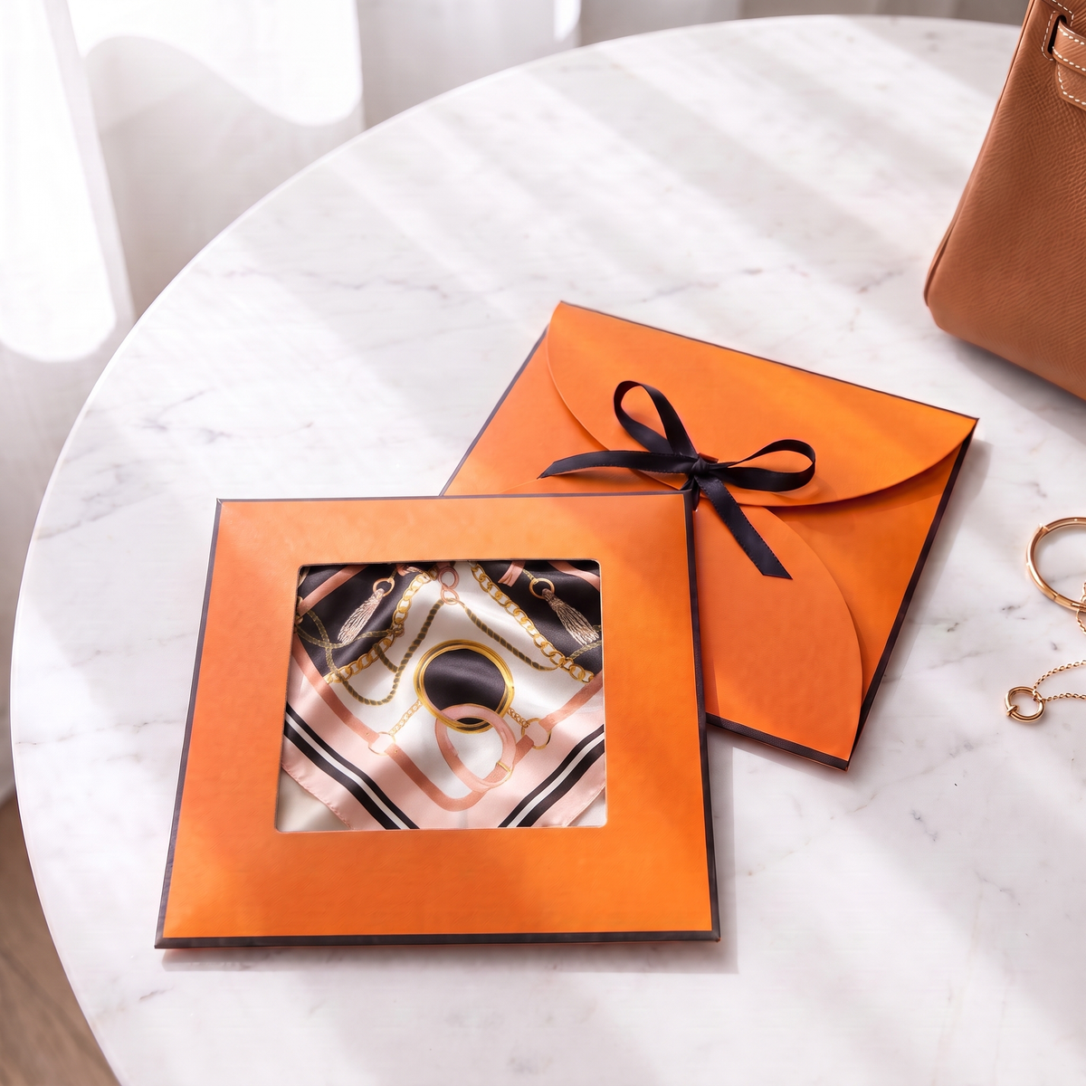 Gift packaging presented in its gift box