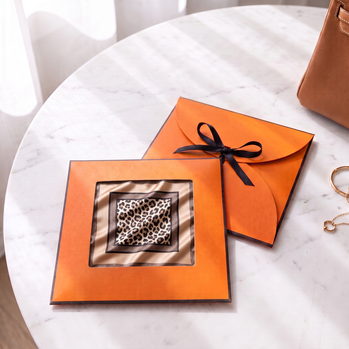 Gift packaging presented in its gift box