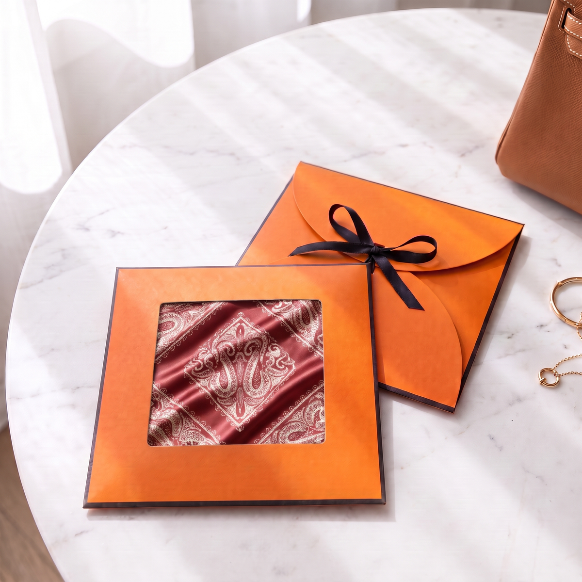 Gift packaging presented in its gift box