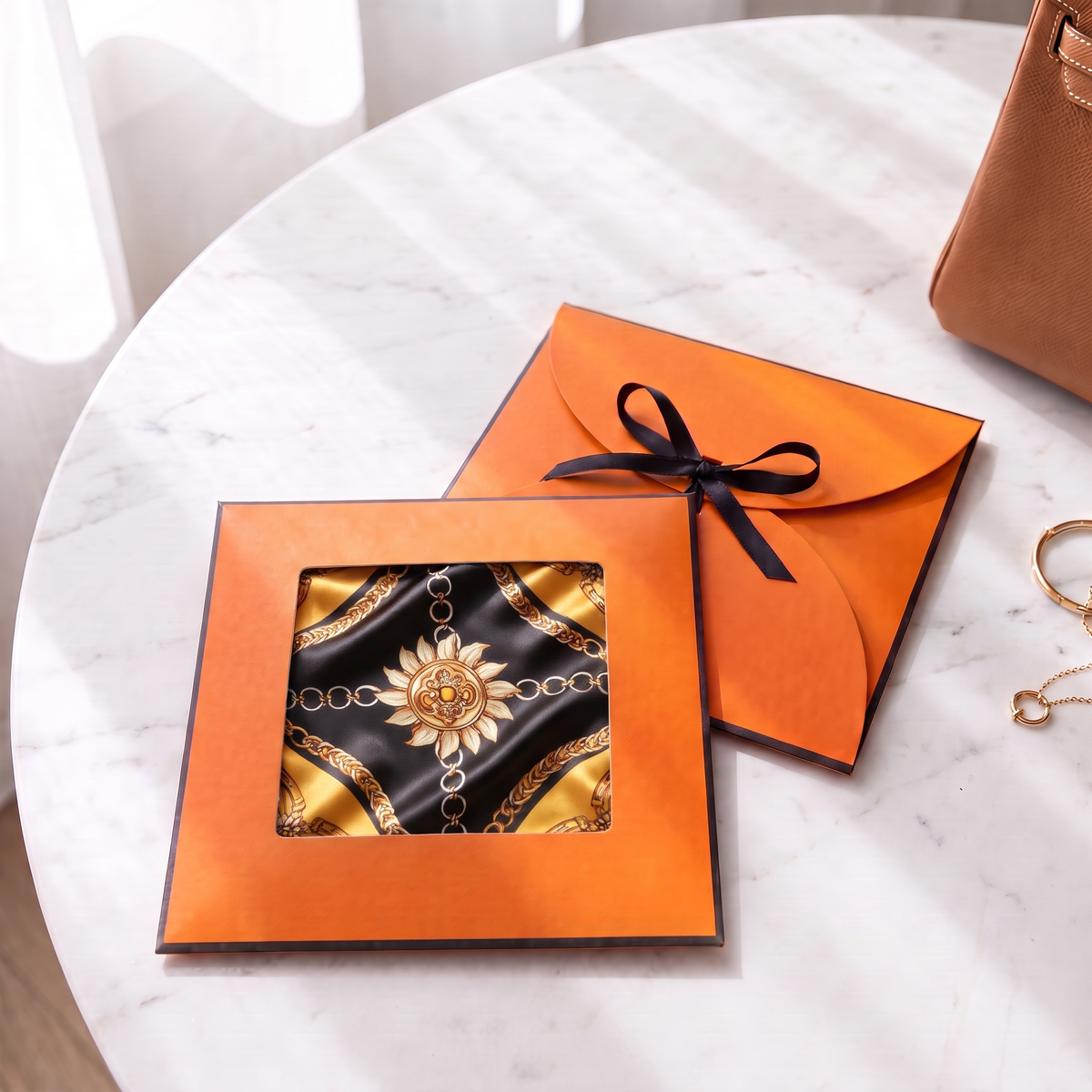 Gift packaging presented in its gift box
