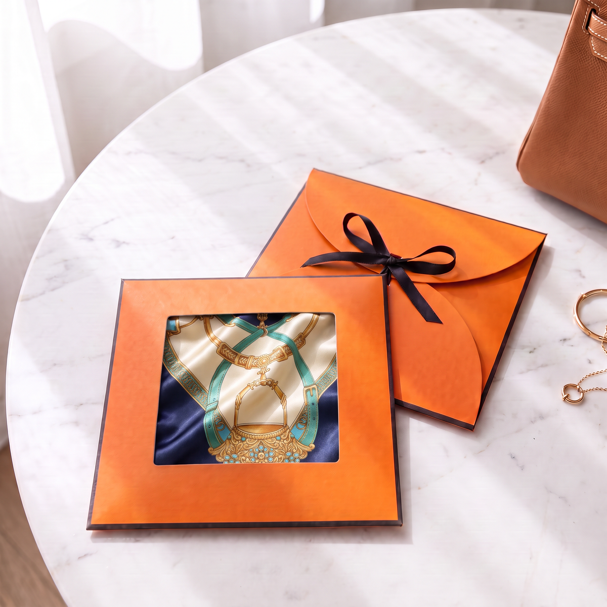 Gift packaging presented in its gift box