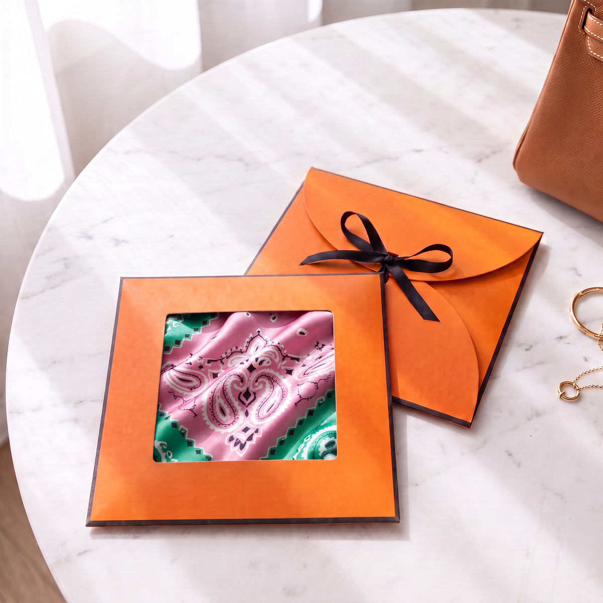 Gift packaging presented in its gift box