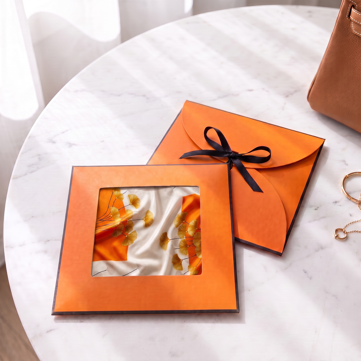 Gift packaging presented in its gift box