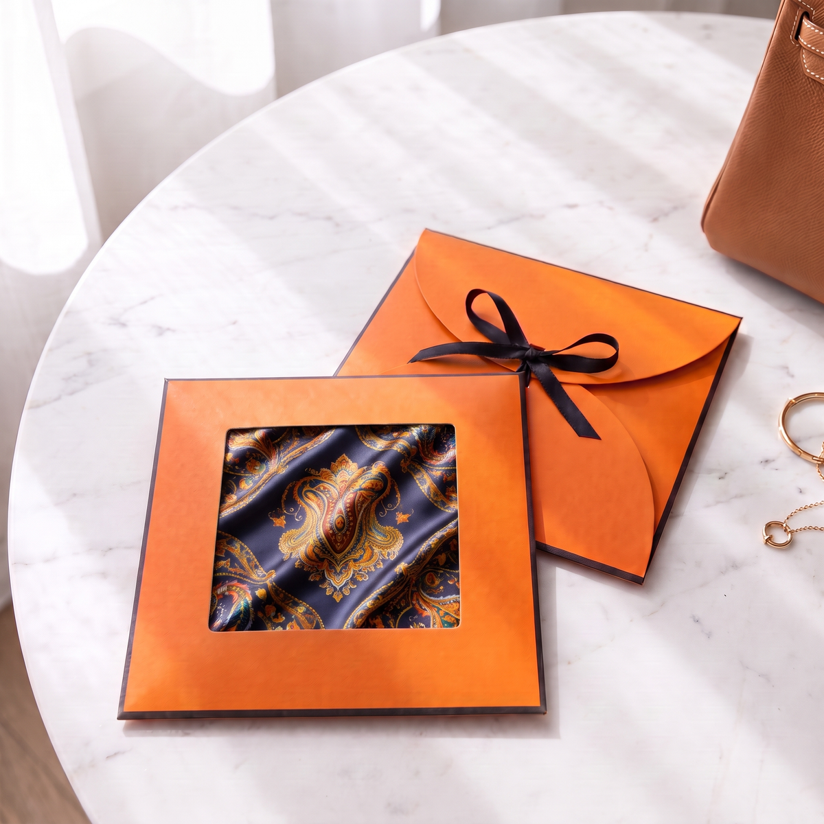 Gift packaging presented in its gift box